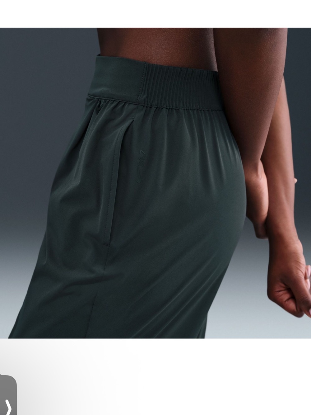 NWT Nike 24.7 High-Rise Wide-Leg Women’s Pants Green Sz XL $110 - Picture 5 of 8